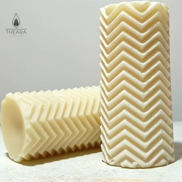 Zig Zag Pillar Silicone Candle Mould