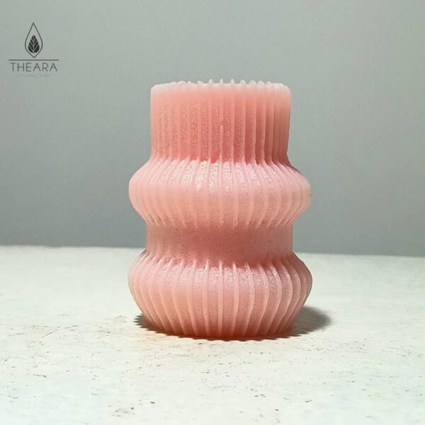 Zig Zag Pillar Silicone Candle Mould