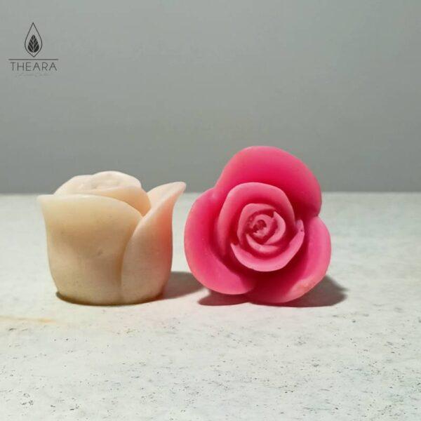 Medium Round Rose Silicone Candle Mould