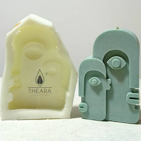 Face Double Silicone Candle Mould