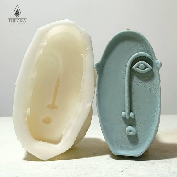 Face Long Silicone Candle Mould