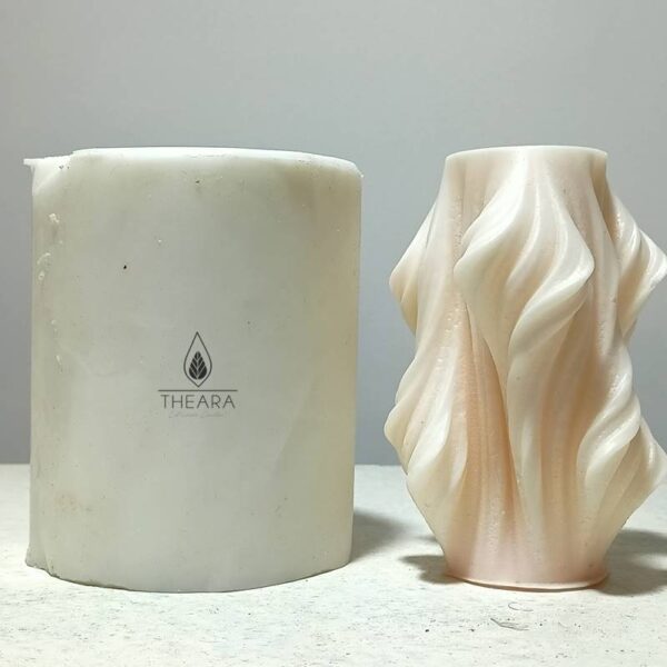 Wave Pillar Silicone Candle Mould