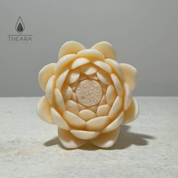 Flat Lotus Silicone Candle Mould