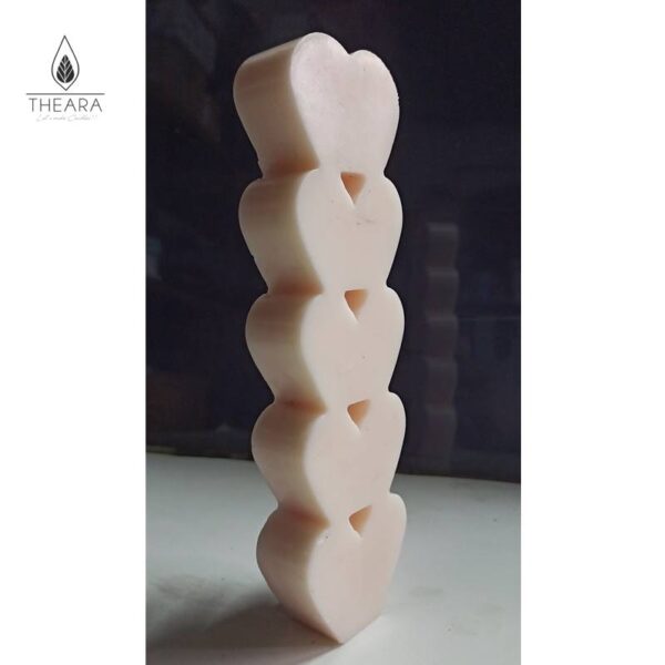 Multi Heart Pillar Silicone Candle Mould