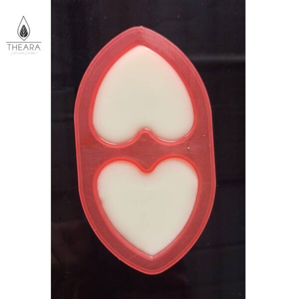 Flat Heart Silicone Candle Mould